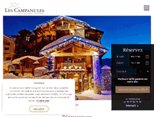 Tablet Screenshot of campanules.com